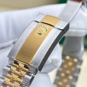 Rolex DateJust Họa Tiết Vi Tính Mặt Vàng Replica Cao Cấp Nhà Máy AR 36mm (2)