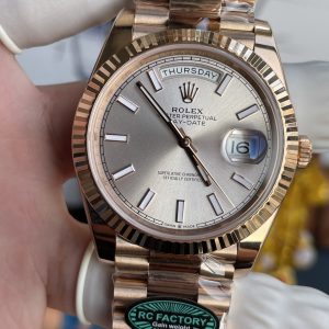 Rolex Day-Date Chế Tác Mặt Sundust Nặng 210 Gram Màu Vàng Hồng Nhà Máy RC 40mm (2)