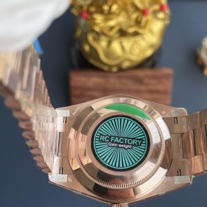 Rolex Day-Date Chế Tác Mặt Sundust Nặng 210 Gram Màu Vàng Hồng Nhà Máy RC 40mm (2)