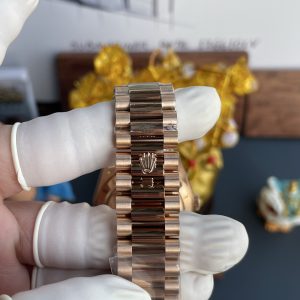 Rolex Day-Date Chế Tác Mặt Xanh Ô Liu Nặng 210 Gram Màu Vàng Hồng Nhà Máy RC 40mm (1)