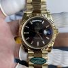 Rolex Day-Date Fake Cao Cấp Mặt Đen Nặng 210 Gram Màu Vàng Vàng Nhà Máy RC 40mm (2)