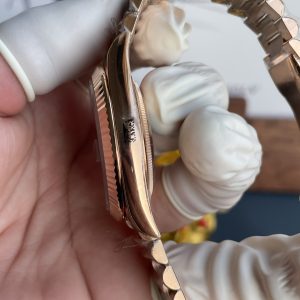 Rolex Day-Date Replica 11 Mặt Nâu Chocolate Nặng 210 Gram Màu Vàng Hồng Nhà Máy RC 40mm (1)