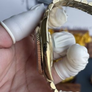Rolex Day-Date Replica 11 Mặt Vàng Champgne Nặng 210 Gram Nhà Máy RC 40mm (2)