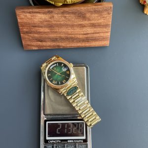 Rolex Day-Date Replica 11 Mặt Xanh Khói Nặng 210 Gram Dây Đeo President Nhà Máy RC 40mm (1)