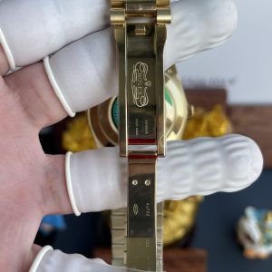 Rolex Day-Date Replica Cao Cấp Mặt Xanh Lá Cây Nặng 210 Gram Màu Vàng Vàng Nhà Máy RC 40mm (2)